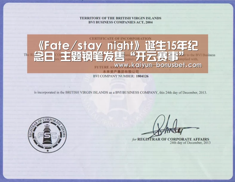《Fate/stay night》诞生15年纪念日 主题钢笔发售“开云赛事”(图4) 开云数据