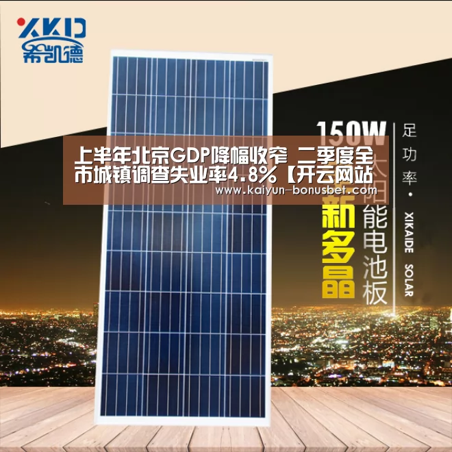 上半年北京GDP降幅收窄 二季度全市城镇调查失业率4.8%【开云网站】(图3) 开云网站